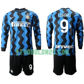 Inter Milan Romelu Lukaku 9 Børn Hjemmebanesæt 2020/21 Langærmet (+ Korte bukser)